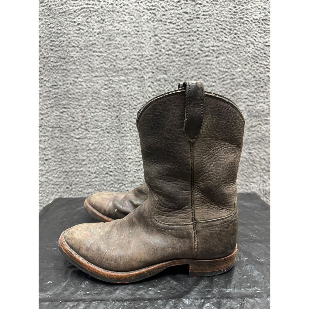 RRL Double RL Leather Pull On Roper Western Boots Brown 102861 Mens Size 9.5D US - Picture 5 of 12